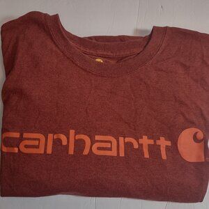 CARHARTT MENS LOOSE FIT LOGO T SHIRT SIZE XLTxl tall TERRACOTTA SNOW HEATHER